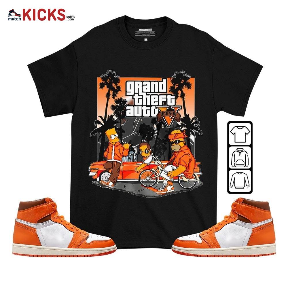 Bart Chicano Sneaker Shirt Match High OG Starfish 1s, Jordan 1 Retro High OG Starfish MKO T-Shirt