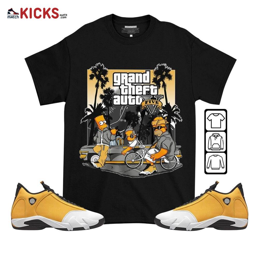 Bart Chicano Sneaker Shirt Match Light Ginger 14s, Jordan 14 Retro Light Ginger MKO T-Shirt