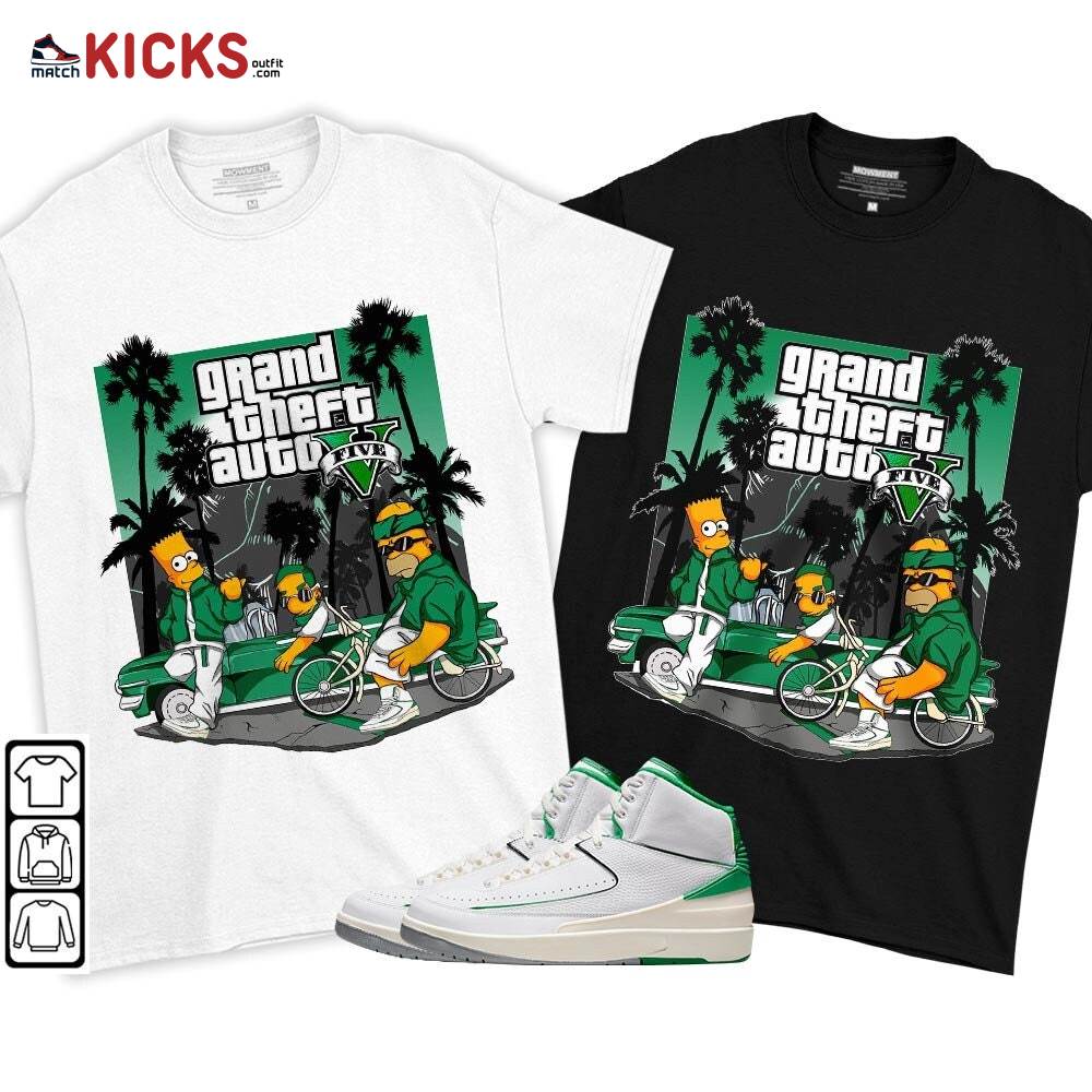 Bart Chicano Sneaker Shirt Match Lucky Green 2s, Jordan 2 Lucky Green MKO T-Shirt