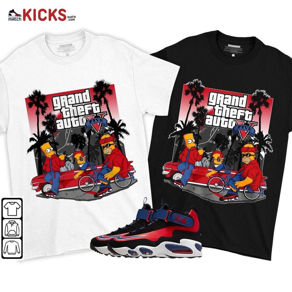 Bart Chicano Sneaker Shirt Match Max 1 Navy Red Black, Air Griffey Max 1 Black Red Navy Blue MKO T-Shirt Bart Chicano Sneaker Shirt Match Max 1 Navy Red Black, Air Griffey Max 1 Black Red Navy Blue MKO T-Shirt