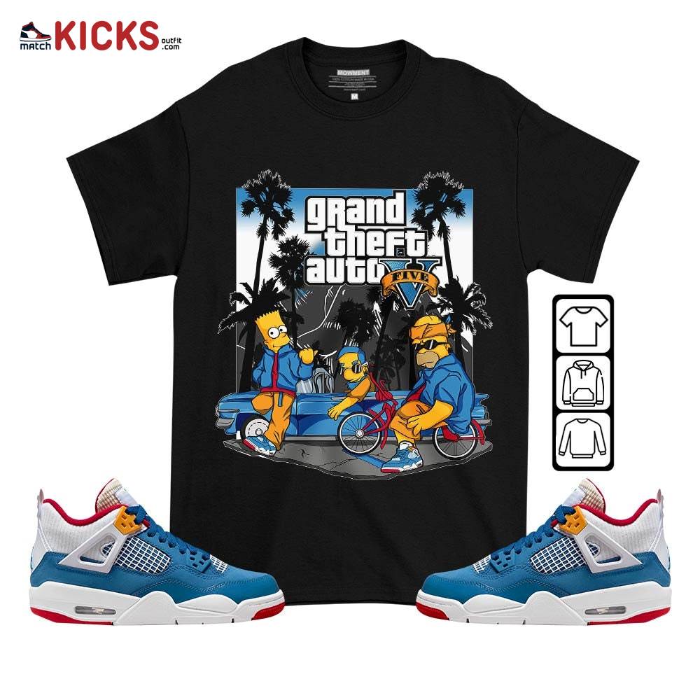 Bart Chicano Sneaker Shirt Match Messy Room 4s, Jordan 4 GS Messy Room MKO T-Shirt