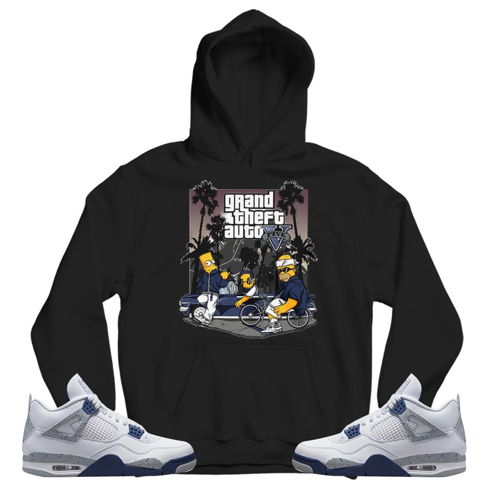 Bart Chicano Sneaker Shirt Match Midnight Navy 4s, Jordan 4 Retro Midnight Navy MKO T-Shirt