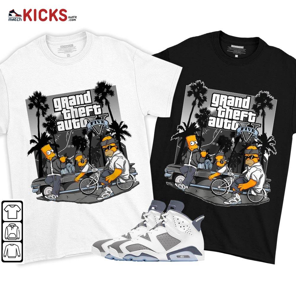Bart Chicano Sneaker Shirt Match Retro Cool Grey 6s, Jordan 6 Cool Grey MKO T-Shirt Bart Chicano Sneaker Shirt Match Retro Cool Grey 6s, Jordan 6 Cool Grey MKO T-Shirt