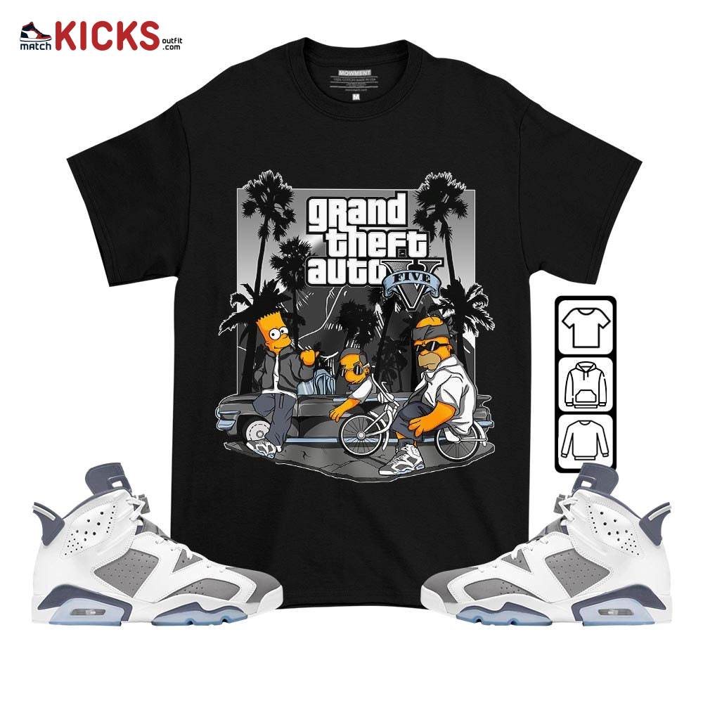 Bart Chicano Sneaker Shirt Match Retro Cool Grey 6s, Jordan 6 Cool Grey MKO T-Shirt