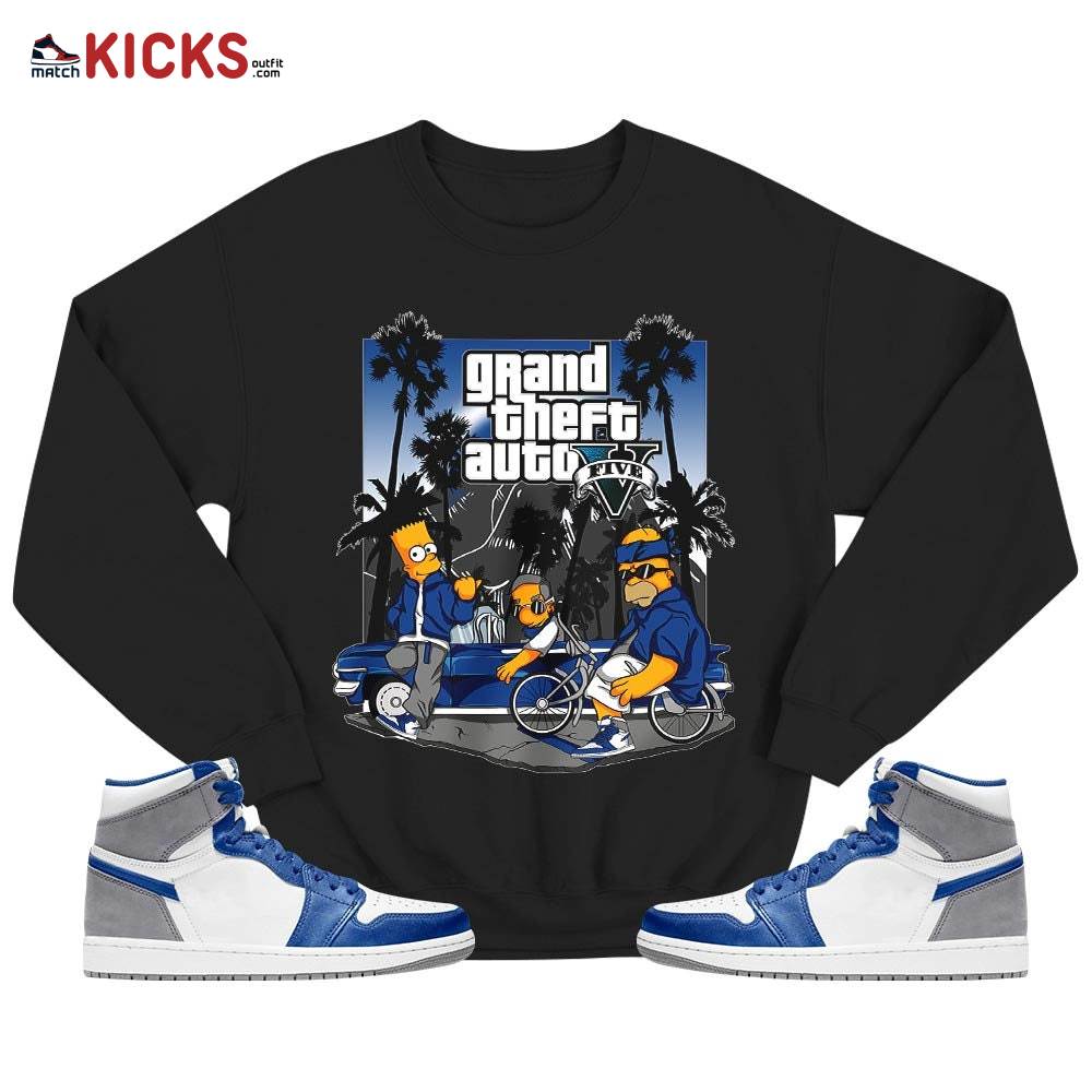 Bart Chicano Sneaker Shirt Match True Blue 1s, Jordan 1 High OG True Blue MKO T-Shirt Bart Chicano Sneaker Shirt Match True Blue 1s, Jordan 1 High OG True Blue MKO T-Shirt