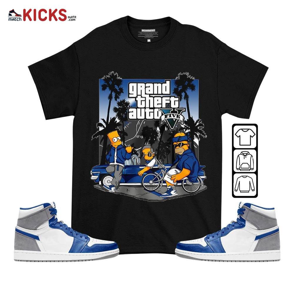 Bart Chicano Sneaker Shirt Match True Blue 1s, Jordan 1 High OG True Blue MKO T-Shirt Bart Chicano Sneaker Shirt Match True Blue 1s, Jordan 1 High OG True Blue MKO T-Shirt