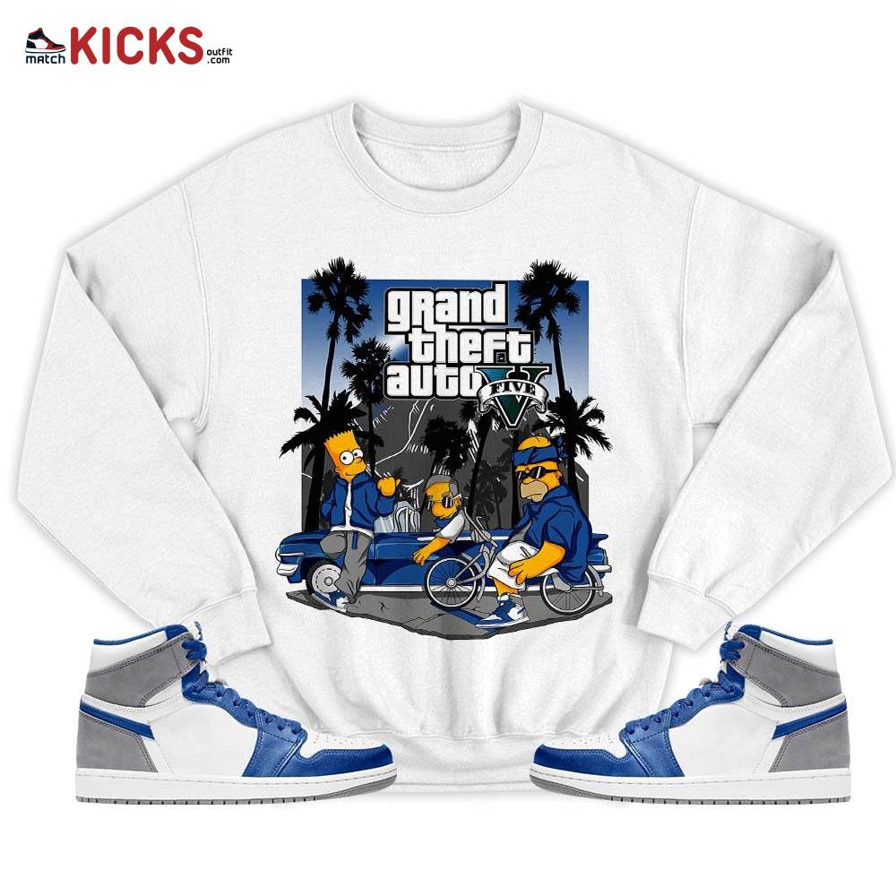 Bart Chicano Sneaker Shirt Match True Blue 1s, Jordan 1 High OG True Blue MKO T-Shirt Bart Chicano Sneaker Shirt Match True Blue 1s, Jordan 1 High OG True Blue MKO T-Shirt
