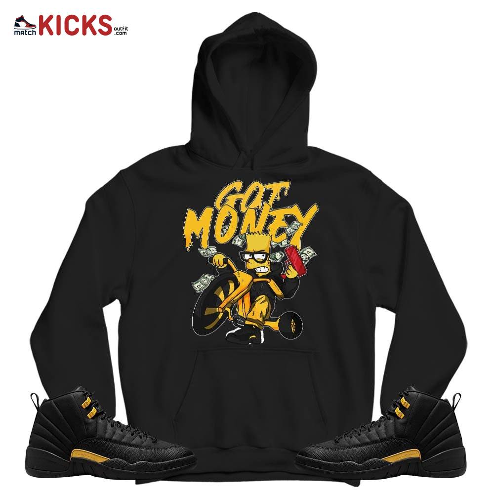 Bart Got Money Sneaker Shirt Match Black Taxi 12s, Jordan 12 Retro Black Taxi MKO T-Shirt Bart Got Money Sneaker Shirt Match Black Taxi 12s, Jordan 12 Retro Black Taxi MKO T-Shirt