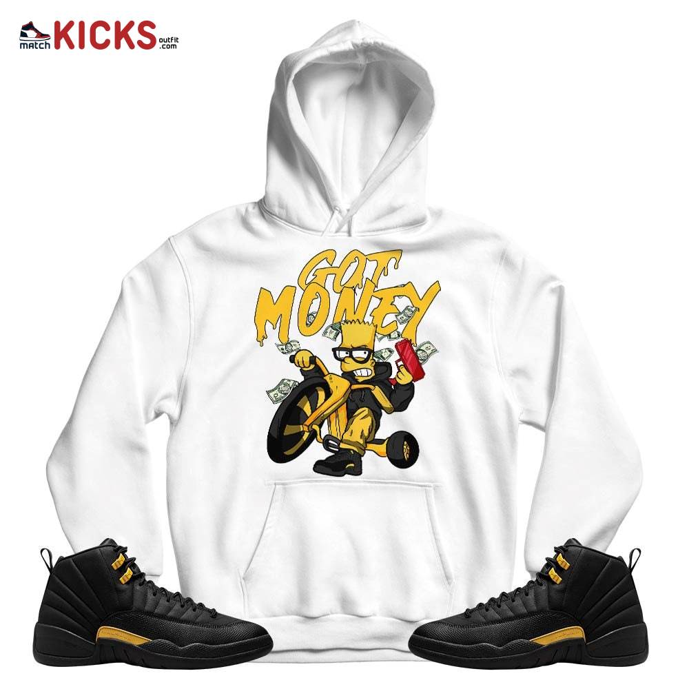Bart Got Money Sneaker Shirt Match Black Taxi 12s, Jordan 12 Retro Black Taxi MKO T-Shirt Bart Got Money Sneaker Shirt Match Black Taxi 12s, Jordan 12 Retro Black Taxi MKO T-Shirt