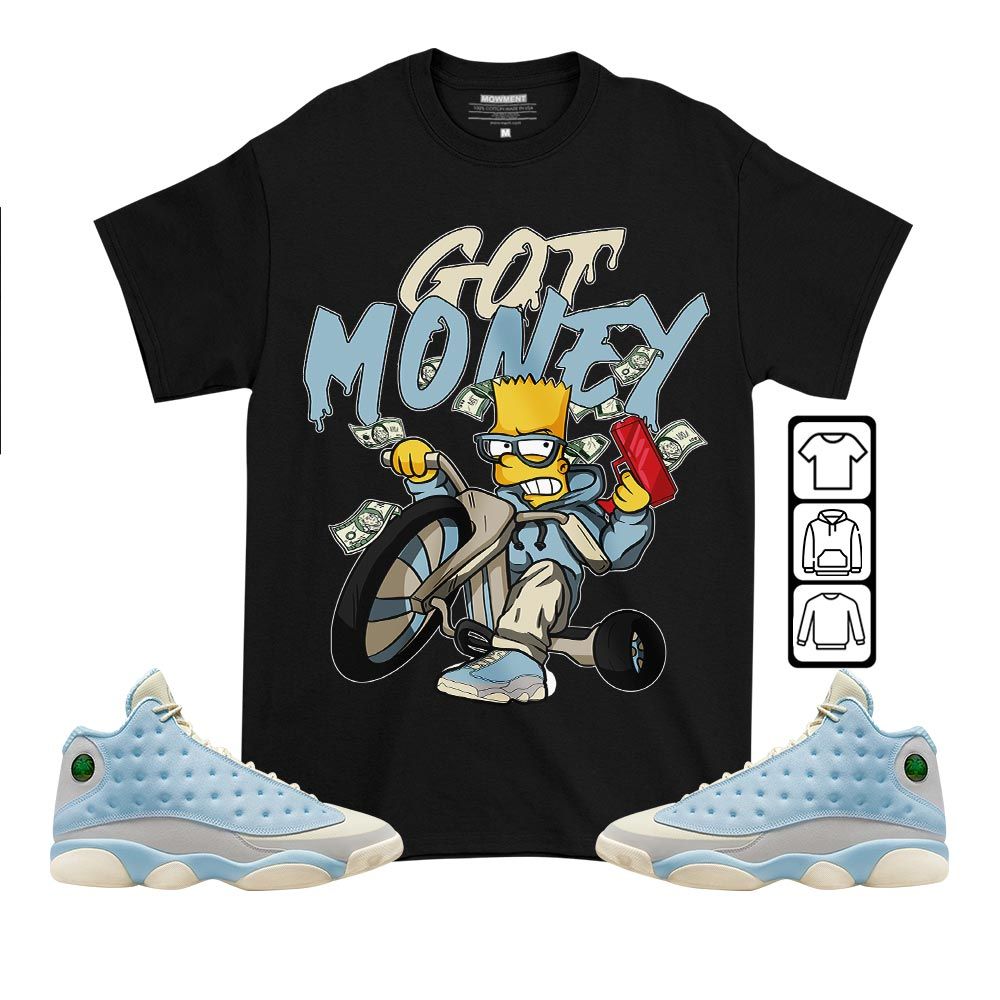 Bart Got Money Sneaker Shirt Match SoleFly 13s, Jordan 13 Retro SoleFly MKO T-Shirt Bart Got Money Sneaker Shirt Match SoleFly 13s, Jordan 13 Retro SoleFly MKO T-Shirt