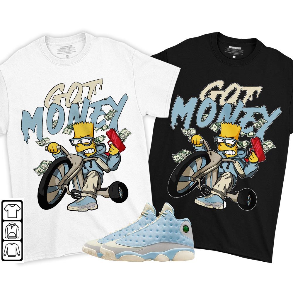 Bart Got Money Sneaker Shirt Match SoleFly 13s, Jordan 13 Retro SoleFly MKO T-Shirt Bart Got Money Sneaker Shirt Match SoleFly 13s, Jordan 13 Retro SoleFly MKO T-Shirt