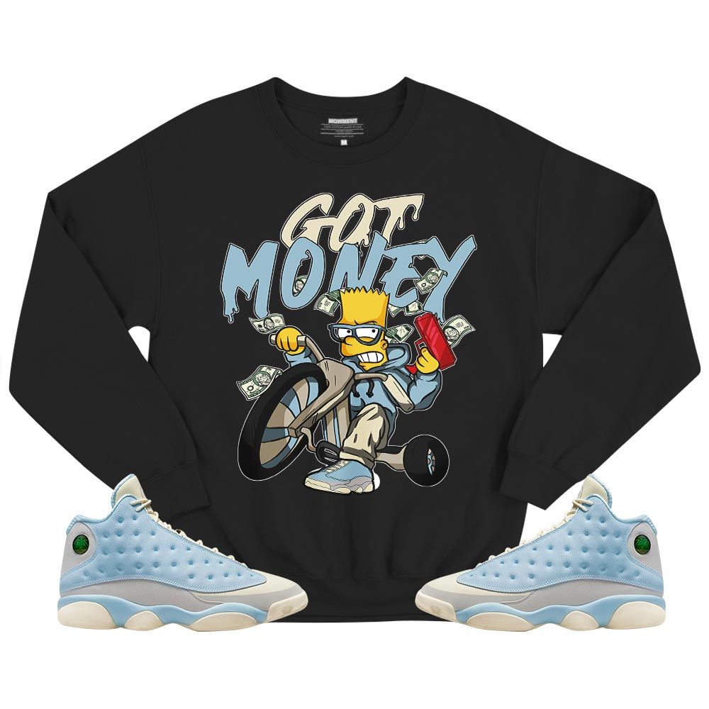 Bart Got Money Sneaker Shirt Match SoleFly 13s, Jordan 13 Retro SoleFly MKO T-Shirt Bart Got Money Sneaker Shirt Match SoleFly 13s, Jordan 13 Retro SoleFly MKO T-Shirt