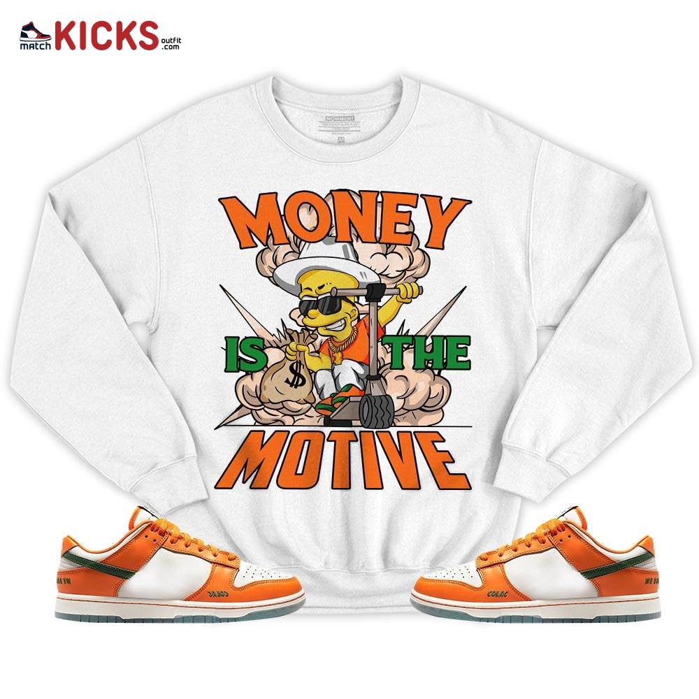 Bart Money Is The Motive Sneaker Shirt Match Florida A and M University, Dunk Low Florida A and M University MKO T-Shirt Bart Money Is The Motive Sneaker Shirt Match Florida A and M University, Dunk Low Florida A and M University MKO T-Shirt