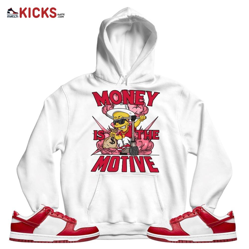 Bart Money Is The Motive Sneaker Shirt Match Next Nature White Gym Red, Dunk Low Gym Red MKO T-Shirt Bart Money Is The Motive Sneaker Shirt Match Next Nature White Gym Red, Dunk Low Gym Red MKO T-Shirt