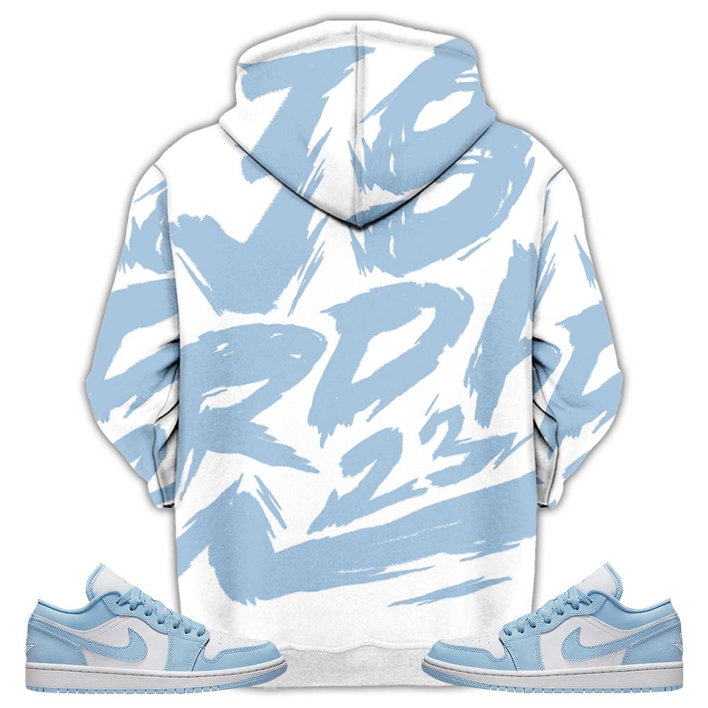 Basketball 23 Superstar Sneaker Shirt Match 1 Low Gets Icy, Jordan 1 Low Ice Blue Hoodie Sweatshirt Tee All Over Print MKO Shirt