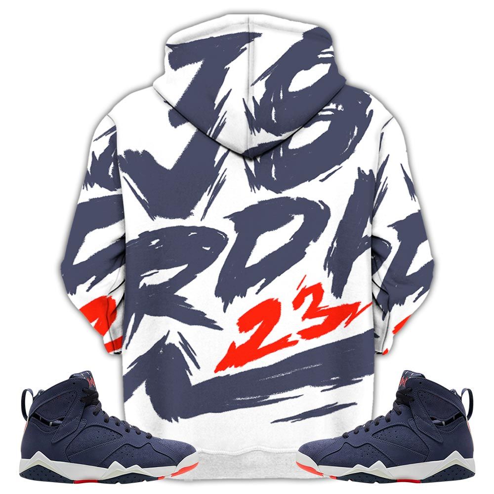 Basketball 23 Superstar Sneaker Shirt Match 7 Neutral Indigo, Jordan 7 Quai 54 Hoodie Sweatshirt Tee All Over Print MKO Shirt