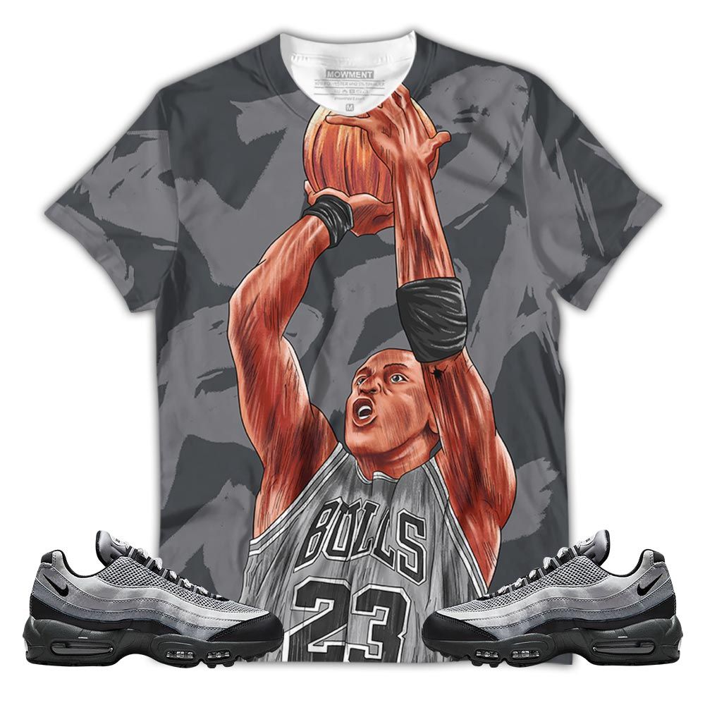 Basketball 23 Superstar Sneaker Shirt Match 95 Reflective Safari Grey, Air Max 95 Reflective Safari Hoodie Sweatshirt Tee All Over Print MKO Shirt