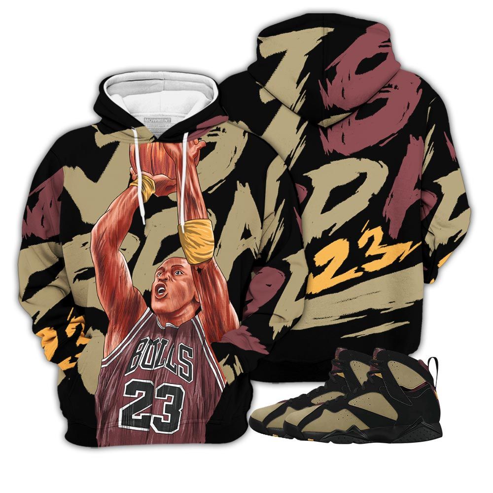 Basketball 23 Superstar Sneaker Shirt Match Black Cherrywood 7S, Jordan 7 Black Olive Hoodie Sweatshirt Tee All Over Print MKO Shirt Basketball 23 Superstar Sneaker Shirt Match Black Cherrywood 7S, Jordan 7 Black Olive Hoodie Sweatshirt Tee All Over Print MKO Shirt