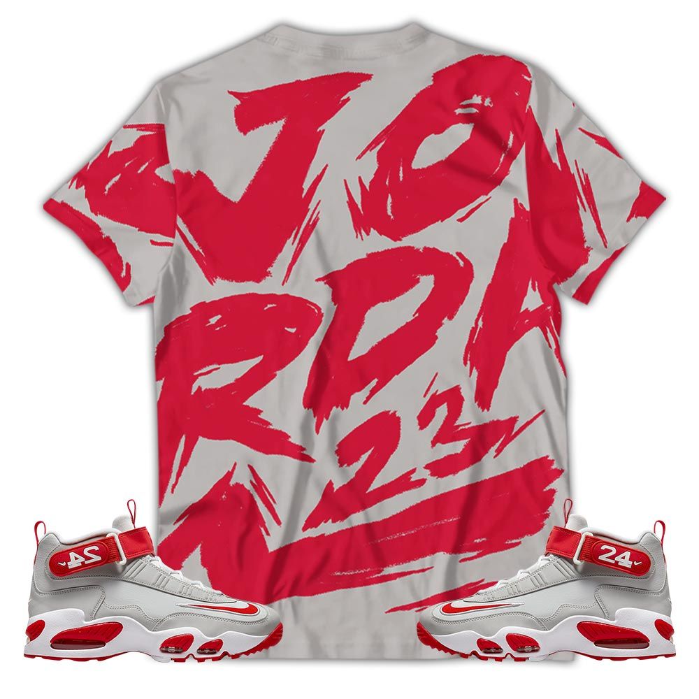 Basketball 23 Superstar Sneaker Shirt Match Griffey Max 1 University Reds, Air Griffey Max 1 Gray Reds Hoodie Sweatshirt Tee All Over Print MKO Shirt