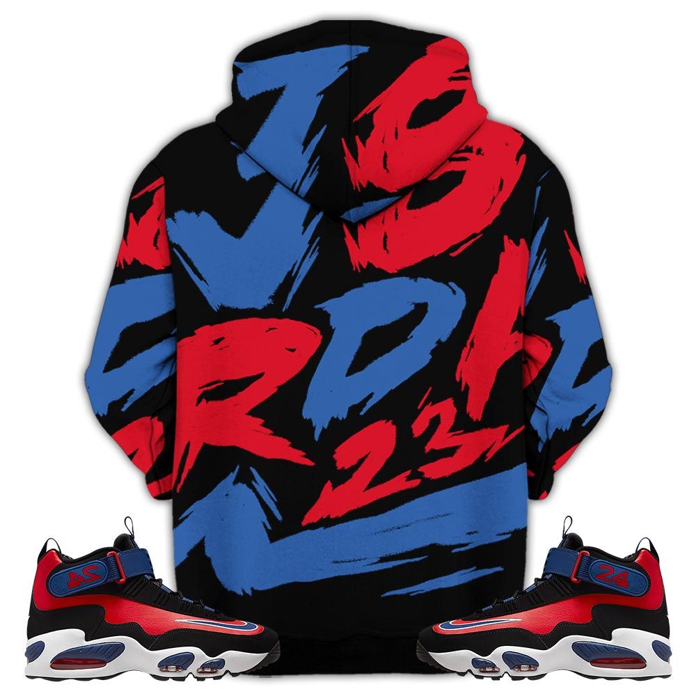 Basketball 23 Superstar Sneaker Shirt Match Max 1 Navy Red Black, Air Griffey Max 1 Black Red Navy Blue Hoodie Sweatshirt Tee All Over Print MKO Shirt