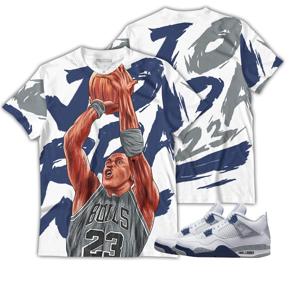 Basketball 23 Superstar Sneaker Shirt Match Midnight Navy 4S, Jordan 4 Retro Midnight Navy Hoodie Sweatshirt Tee All Over Print MKO Shirt Basketball 23 Superstar Sneaker Shirt Match Midnight Navy 4S, Jordan 4 Retro Midnight Navy Hoodie Sweatshirt Tee All Over Print MKO Shirt