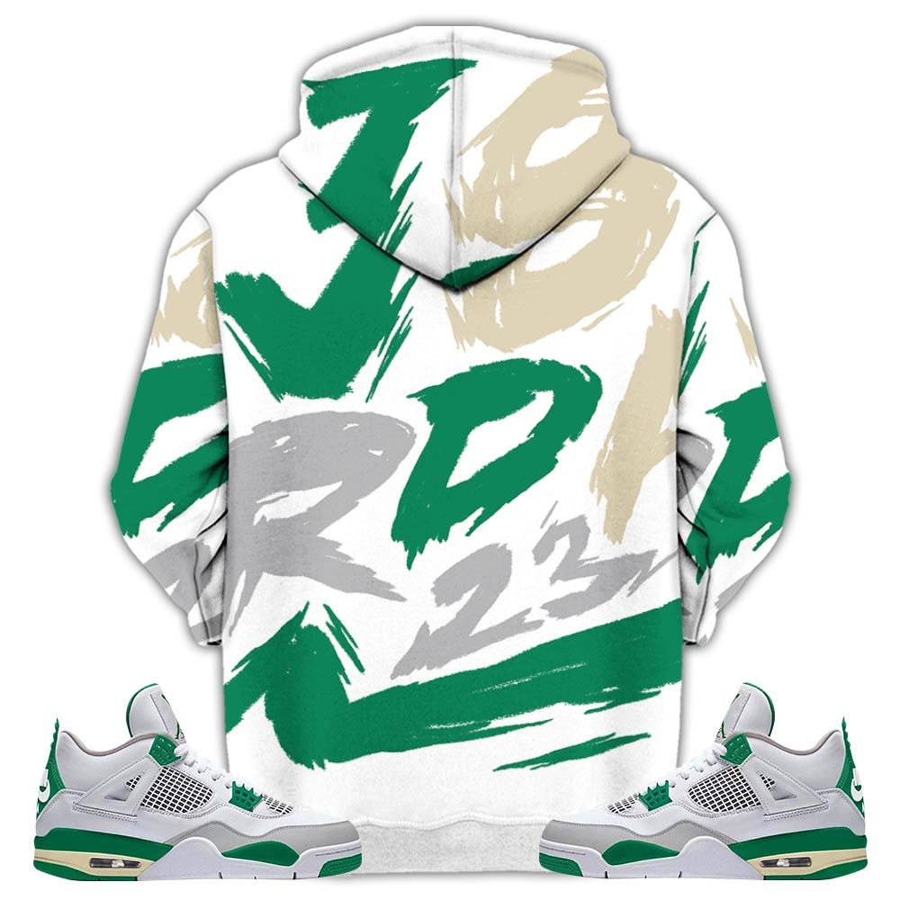 Basketball 23 Superstar Sneaker Shirt Match Retro Pine Green 4S, Jordan 4 Pine Green Hoodie Sweatshirt Tee All Over Print MKO Shirt