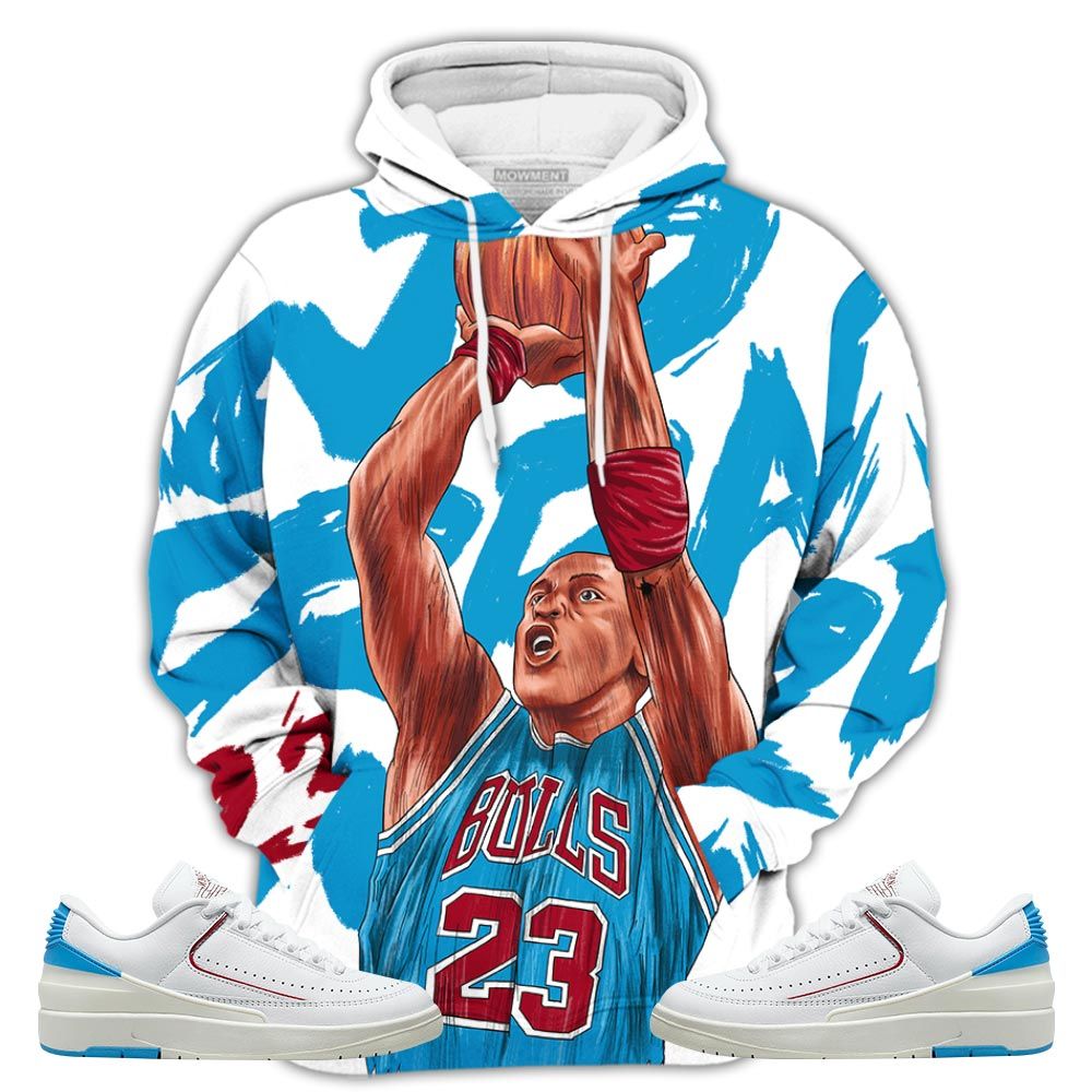 Basketball 23 Superstar Sneaker Shirt Match University To Chicago 2S, Jordan 2 Low Blue To Chicago Hoodie Sweatshirt Tee All Over Print MKO Shirt