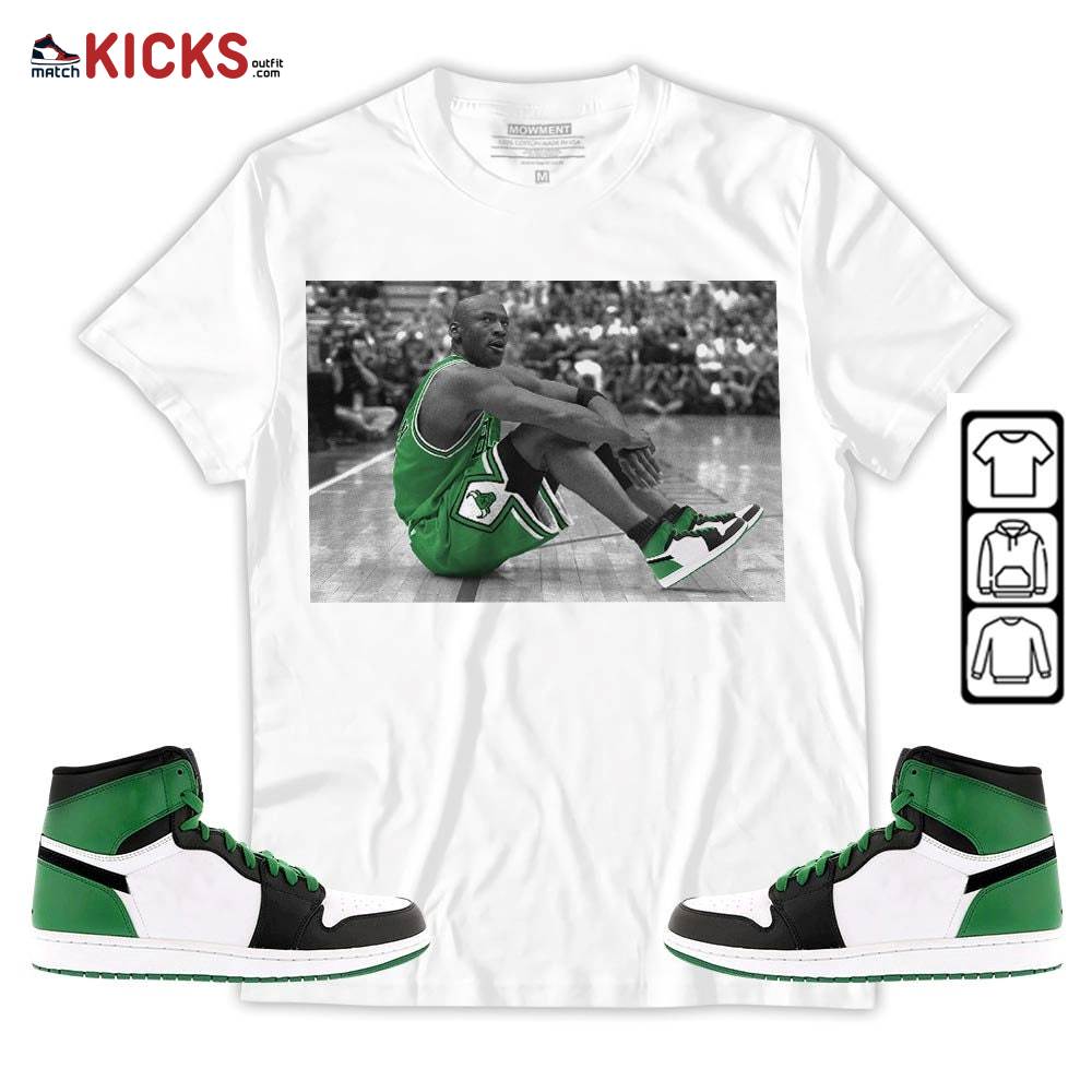 Basketball Goat Number 23 Sneaker Shirt Match OG Celtics 1s, Jordan 1 High OG Celtics MKO Hoodie