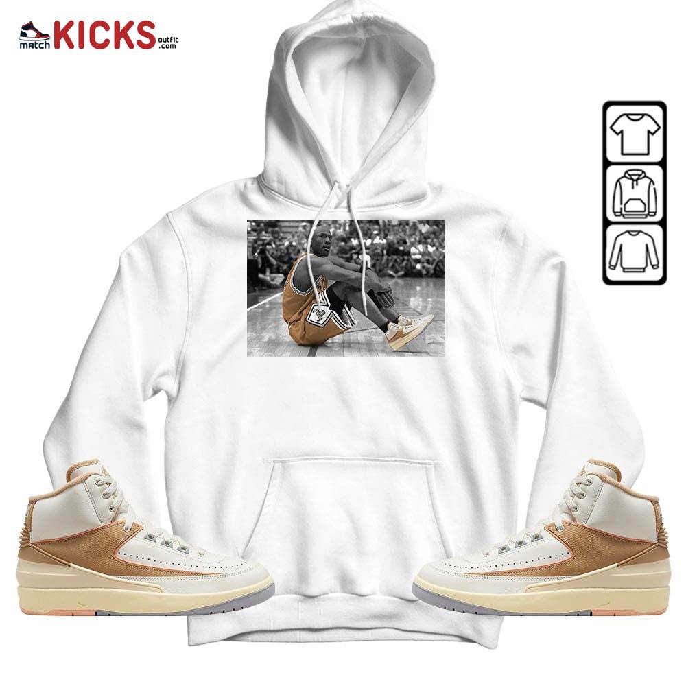 Basketball Goat Number 23 Sneaker Shirt Match Retro Craft 2s, Jordan 2 Craft MKO Hoodie