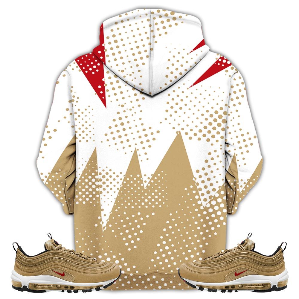 Basketball League Sneaker Shirt Match Air Max 97 Metallic Gold, Air Max 97 Gold Bullet Hoodie Sweatshirt Tee All Over Print MKO Shirt