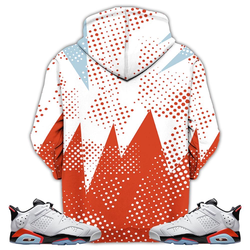 Basketball League Sneaker Shirt Match Golf White Infrared 6S, Jordan 6 Low Infrared Hoodie Sweatshirt Tee All Over Print MKO Shirt