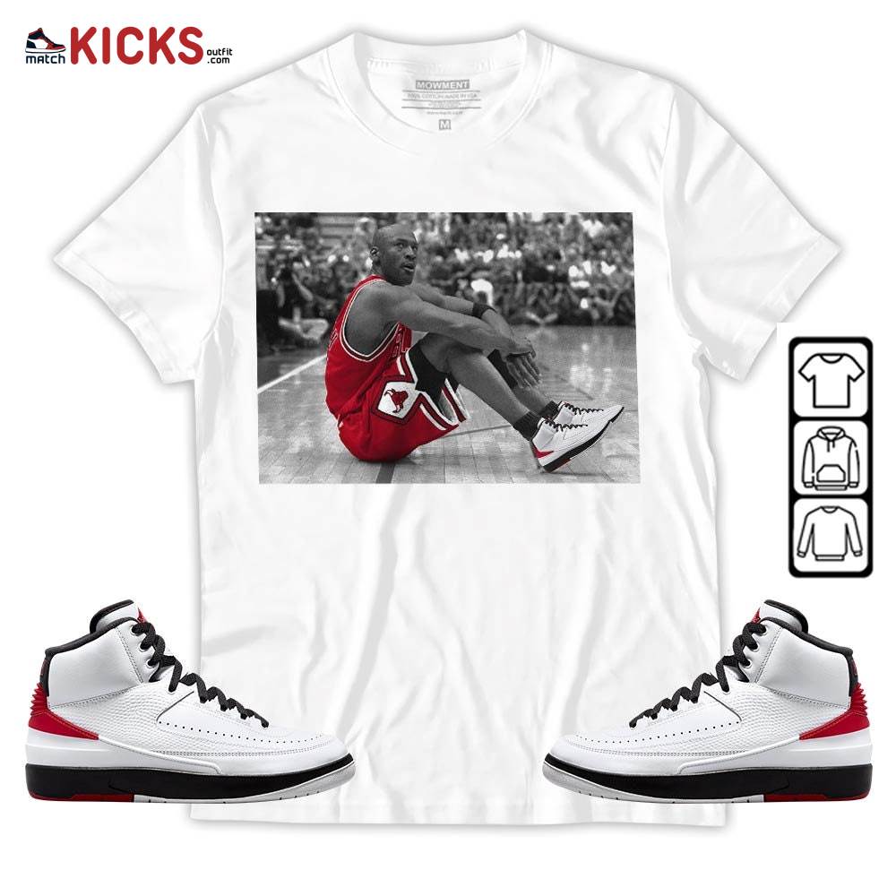 Basketball Shoes Goat Number 23 Sneaker Shirt Match 2 Chicago Varsity Red, Jordan Retro 2 Chicago MKO Sweatshirt