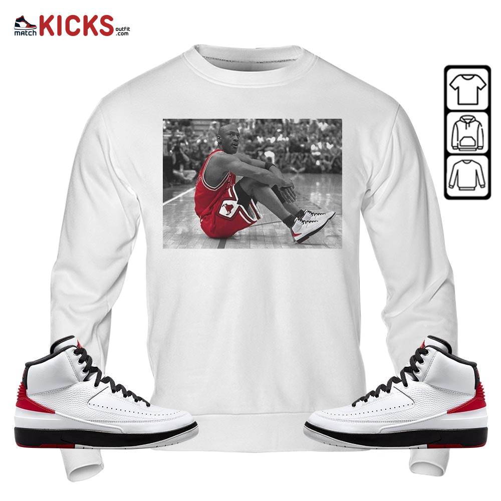 Basketball Shoes Goat Number 23 Sneaker Shirt Match 2 Chicago Varsity Red, Jordan Retro 2 Chicago MKO Sweatshirt Basketball Shoes Goat Number 23 Sneaker Shirt Match 2 Chicago Varsity Red, Jordan Retro 2 Chicago MKO Sweatshirt