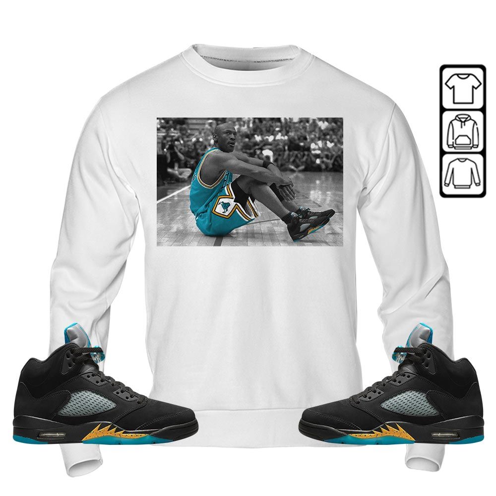 Basketball Shoes Goat Number 23 Sneaker Shirt Match 2023 Retro Aqua 5s, Jordan 5 Aqua MKO Hoodie Basketball Shoes Goat Number 23 Sneaker Shirt Match 2023 Retro Aqua 5s, Jordan 5 Aqua MKO Hoodie
