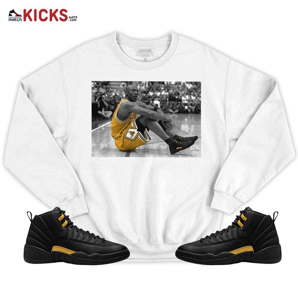 Basketball Shoes Goat Number 23 Sneaker Shirt Match Black Taxi 12s, Jordan 12 Retro Black Taxi MKO T-Shirt Basketball Shoes Goat Number 23 Sneaker Shirt Match Black Taxi 12s, Jordan 12 Retro Black Taxi MKO T-Shirt