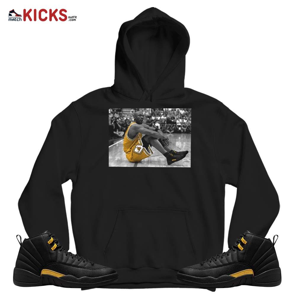 Basketball Shoes Goat Number 23 Sneaker Shirt Match Black Taxi 12s, Jordan 12 Retro Black Taxi MKO T-Shirt Basketball Shoes Goat Number 23 Sneaker Shirt Match Black Taxi 12s, Jordan 12 Retro Black Taxi MKO T-Shirt