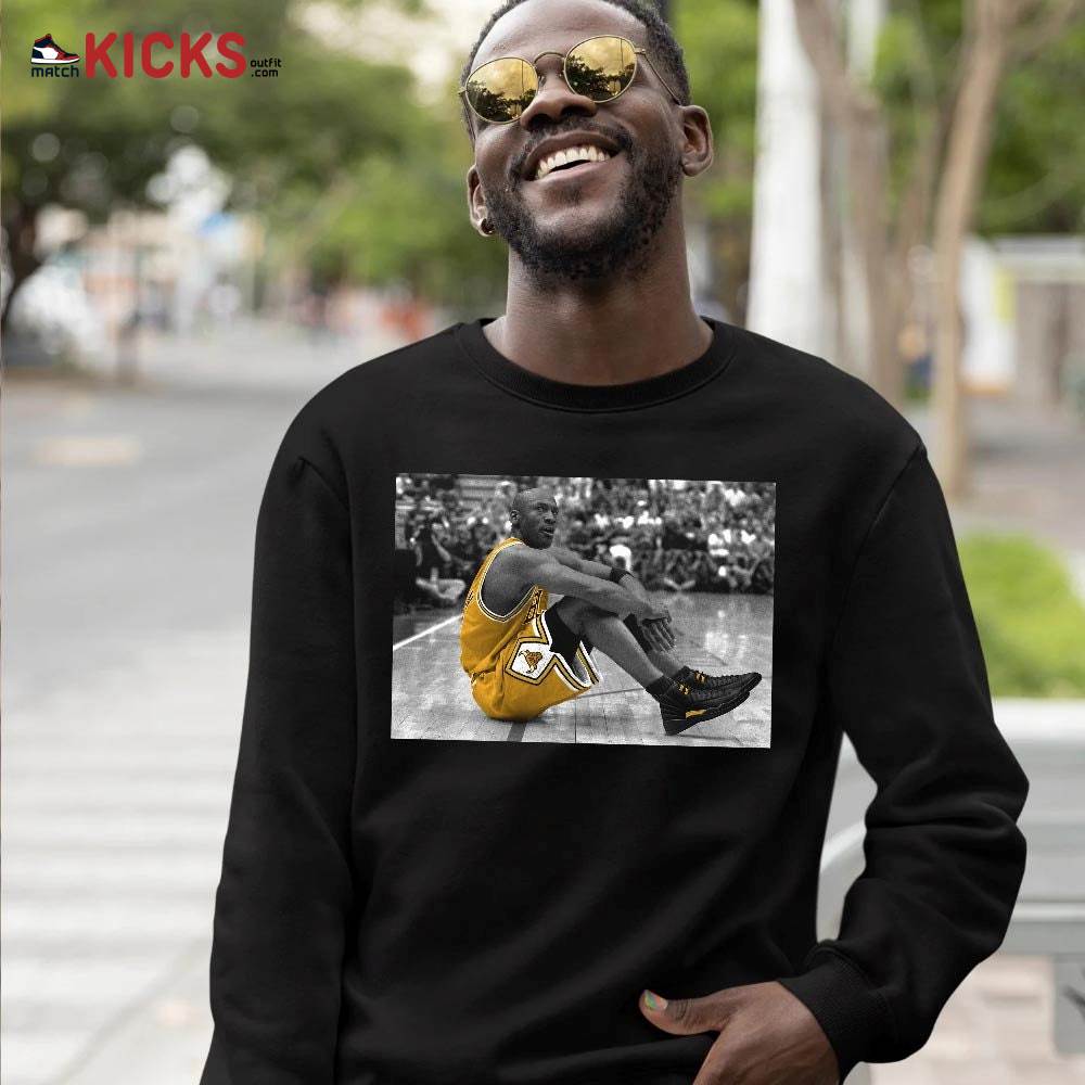 Basketball Shoes Goat Number 23 Sneaker Shirt Match Black Taxi 12s, Jordan 12 Retro Black Taxi MKO T-Shirt Basketball Shoes Goat Number 23 Sneaker Shirt Match Black Taxi 12s, Jordan 12 Retro Black Taxi MKO T-Shirt