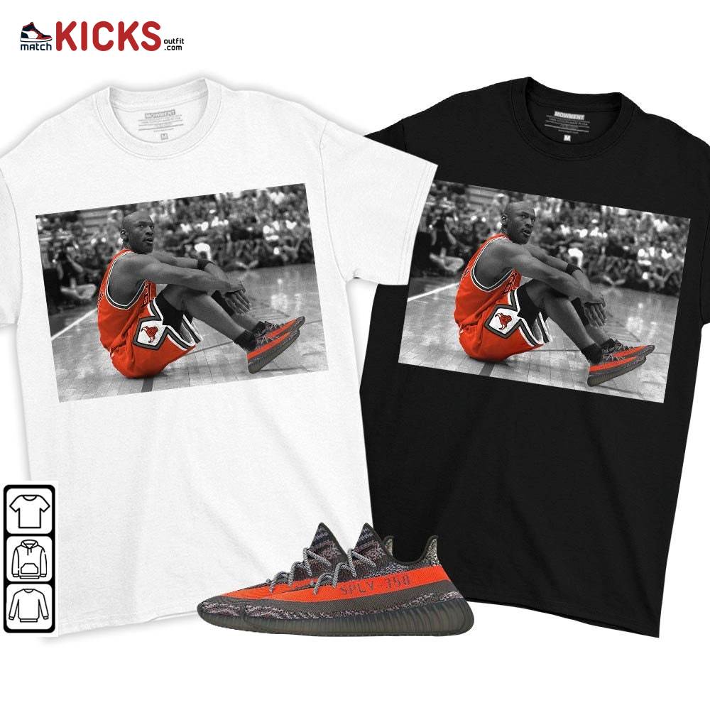 Basketball Shoes Goat Number 23 Sneaker Shirt Match Boots 350 V2 Dark Beluga, Yeezy 350 V2 Carbon Beluga MKO T-Shirt