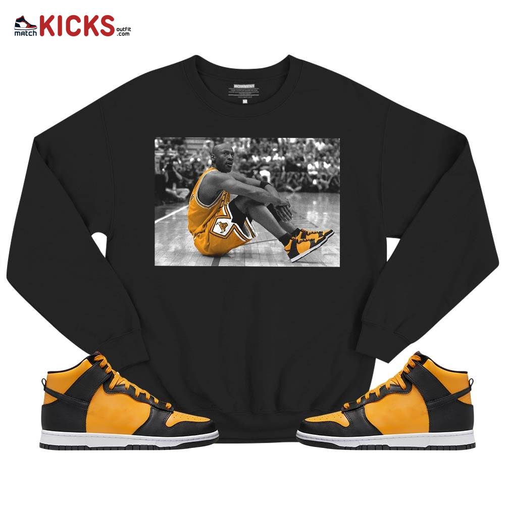 Basketball Shoes Goat Number 23 Sneaker Shirt Match Dunk Reverse Goldenrod, Dunk High Bruce Lee MKO T-Shirt Basketball Shoes Goat Number 23 Sneaker Shirt Match Dunk Reverse Goldenrod, Dunk High Bruce Lee MKO T-Shirt