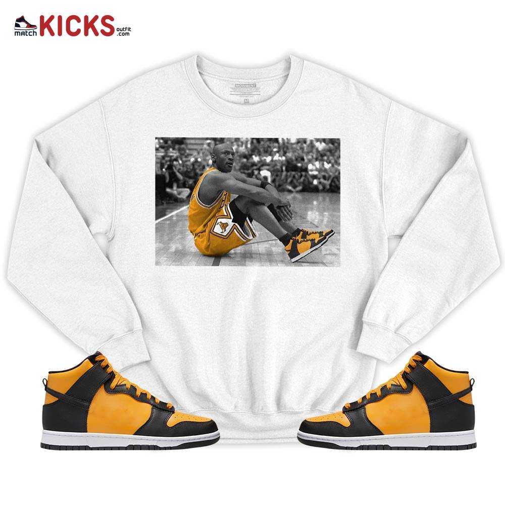 Basketball Shoes Goat Number 23 Sneaker Shirt Match Dunk Reverse Goldenrod, Dunk High Bruce Lee MKO T-Shirt Basketball Shoes Goat Number 23 Sneaker Shirt Match Dunk Reverse Goldenrod, Dunk High Bruce Lee MKO T-Shirt