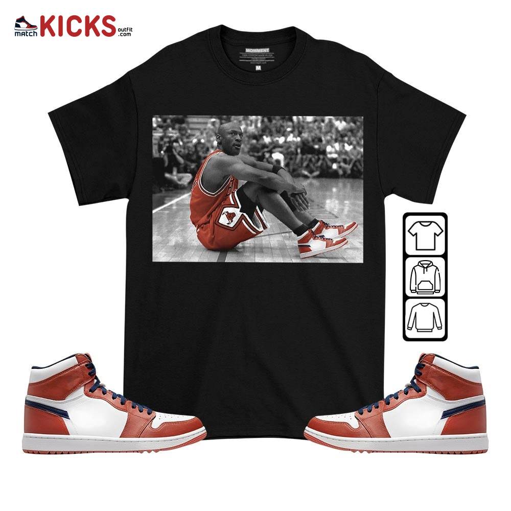 Basketball Shoes Goat Number 23 Sneaker Shirt Match Eastside Golf 1s, Jordan 1 High Eastside Golf MKO T-Shirt