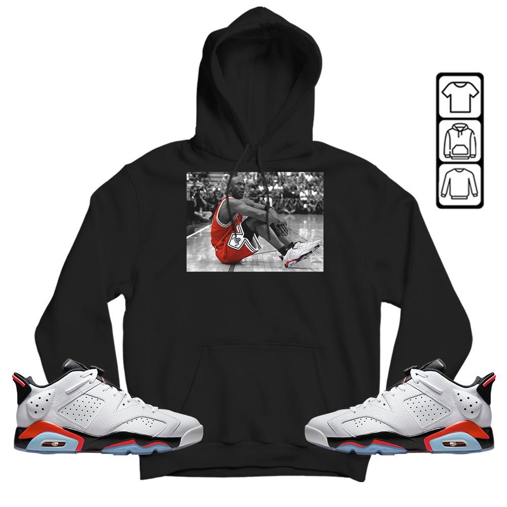 Basketball Shoes Goat Number 23 Sneaker Shirt Match Golf White Infrared 6s, Jordan 6 Low Infrared MKO T-Shirt Basketball Shoes Goat Number 23 Sneaker Shirt Match Golf White Infrared 6s, Jordan 6 Low Infrared MKO T-Shirt