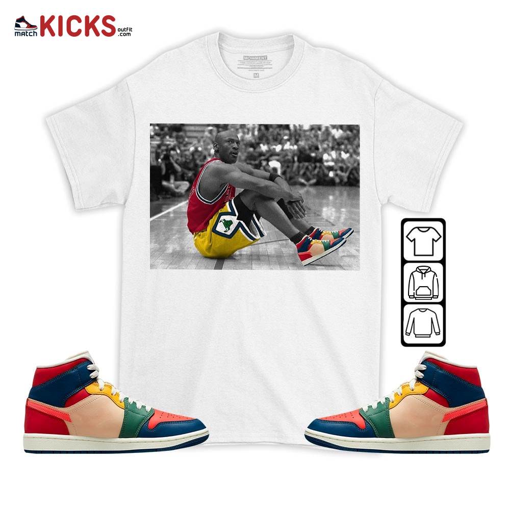 Basketball Shoes Goat Number 23 Sneaker Shirt Match Mid Multi Color 2022 1s, Jordan 1 Mid Multi Color 2022 MKO T-Shirt Basketball Shoes Goat Number 23 Sneaker Shirt Match Mid Multi Color 2022 1s, Jordan 1 Mid Multi Color 2022 MKO T-Shirt
