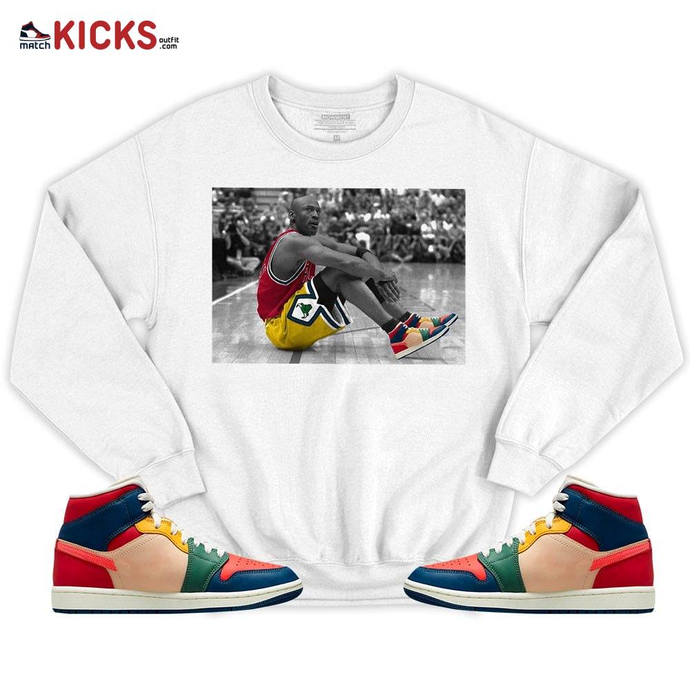 Basketball Shoes Goat Number 23 Sneaker Shirt Match Mid Multi Color 2022 1s, Jordan 1 Mid Multi Color 2022 MKO T-Shirt Basketball Shoes Goat Number 23 Sneaker Shirt Match Mid Multi Color 2022 1s, Jordan 1 Mid Multi Color 2022 MKO T-Shirt
