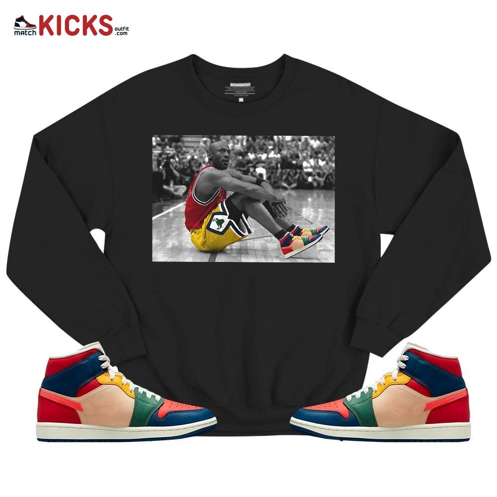 Basketball Shoes Goat Number 23 Sneaker Shirt Match Mid Multi Color 2022 1s, Jordan 1 Mid Multi Color 2022 MKO T-Shirt Basketball Shoes Goat Number 23 Sneaker Shirt Match Mid Multi Color 2022 1s, Jordan 1 Mid Multi Color 2022 MKO T-Shirt