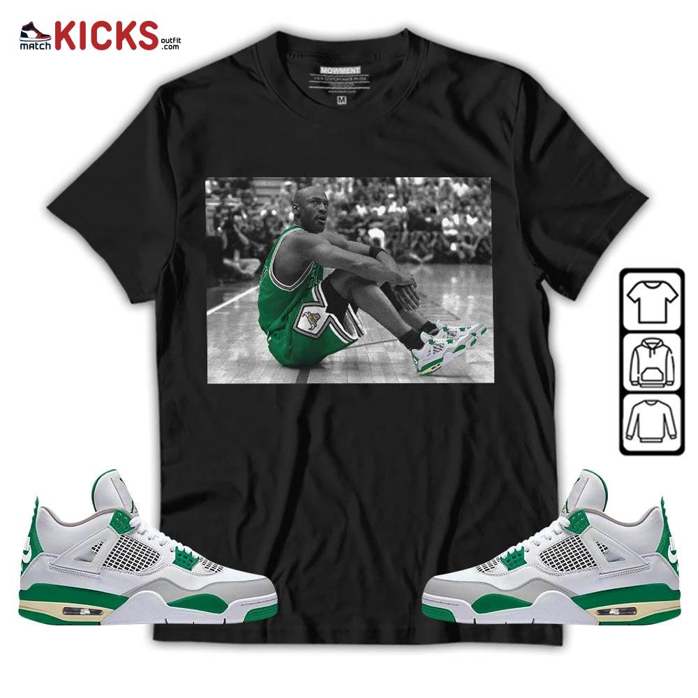 Basketball Shoes Goat Number 23 Sneaker Shirt Match Retro Pine Green 4s, Jordan 4 Pine Green MKO T-Shirt