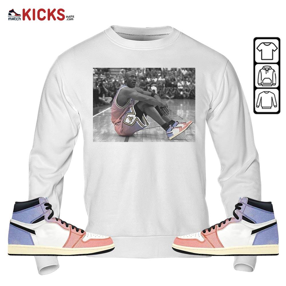 Basketball Shoes Goat Number 23 Sneaker Shirt Match Retro Skyline 1s, Jordan 1 High OG Skyline MKO Sweatshirt Basketball Shoes Goat Number 23 Sneaker Shirt Match Retro Skyline 1s, Jordan 1 High OG Skyline MKO Sweatshirt