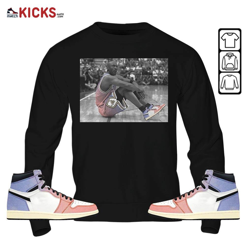 Basketball Shoes Goat Number 23 Sneaker Shirt Match Retro Skyline 1s, Jordan 1 High OG Skyline MKO Sweatshirt Basketball Shoes Goat Number 23 Sneaker Shirt Match Retro Skyline 1s, Jordan 1 High OG Skyline MKO Sweatshirt
