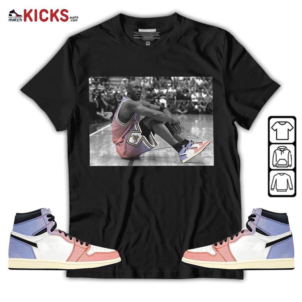 Basketball Shoes Goat Number 23 Sneaker Shirt Match Retro Skyline 1s, Jordan 1 High OG Skyline MKO T-Shirt