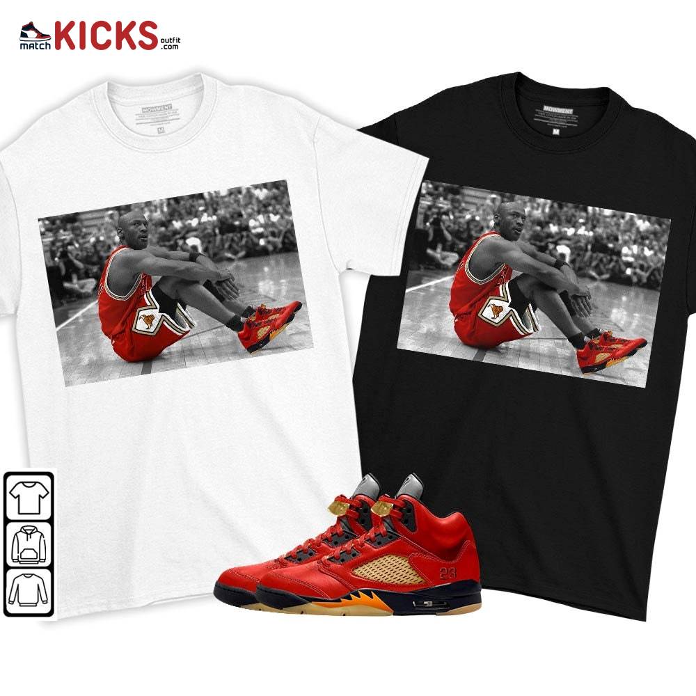 Basketball Shoes Goat Sneaker Shirt Match 5 Dunk On Mars, Jordan 5 Mars For Her MKO T-Shirt Basketball Shoes Goat Sneaker Shirt Match 5 Dunk On Mars, Jordan 5 Mars For Her MKO T-Shirt